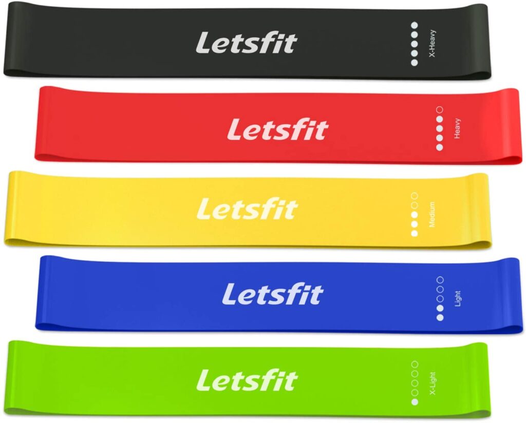 Letsfit Resistance Loop Bands, Resistance Exercise Bands for Home ...